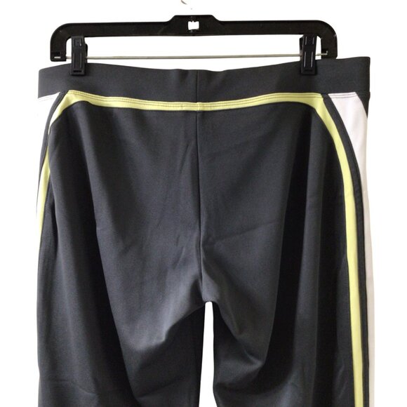 Nike Pants Women’s M Medium 8 10 Gray Striped Cropped Capri Active Wear Athletic - Picture 5 of 10